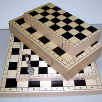 Potisk šachovnice z překližky